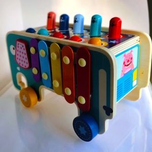 Classic Whack-A-Mole Xylophone Multifunctional Elephant Drag toy negotiable